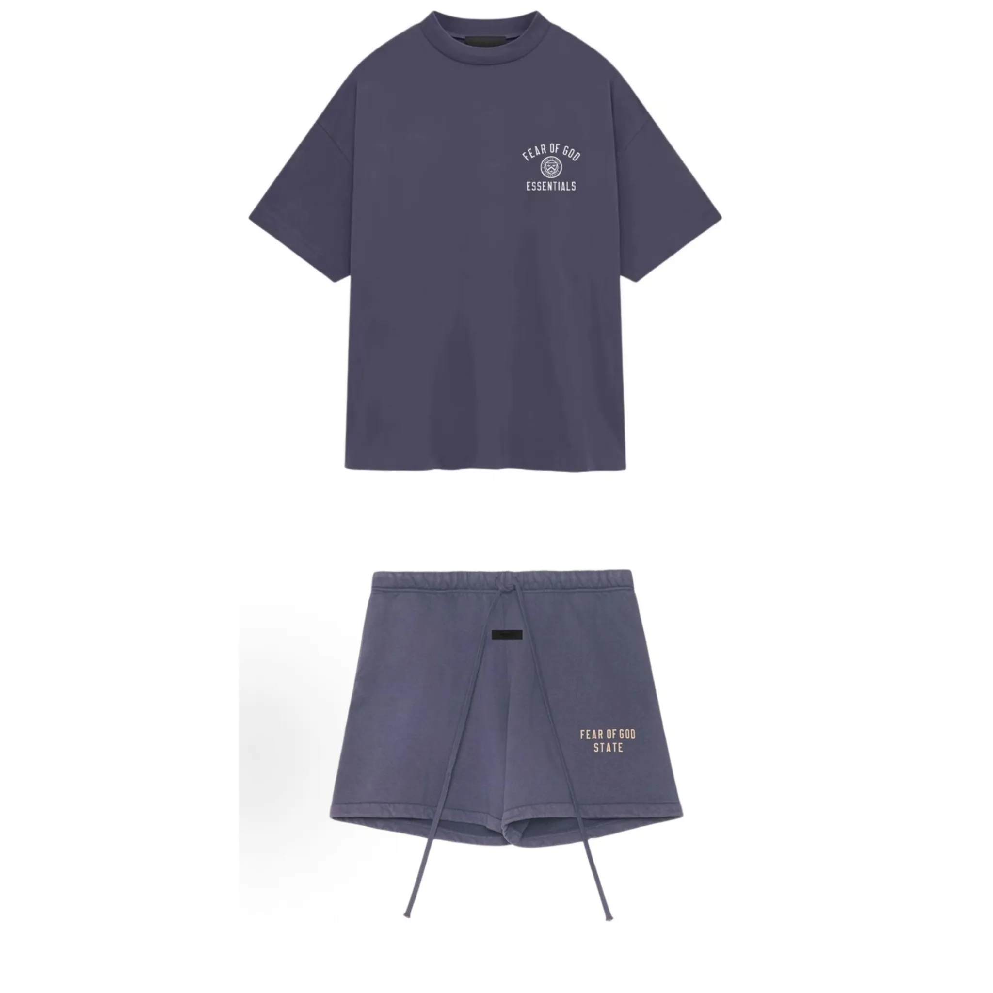 🦋 、Hot Sale🦋80 【🎀Hot Sale 🎀Fear of God Essentials Fall 24 BACK TO SCHOOL Series Fleece Soccer Short Same Style /BLACK /MILITARY /OLIVE /DARK HEATHER Size XS-XL